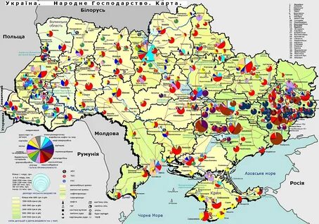 Карта природных ископаемых украины