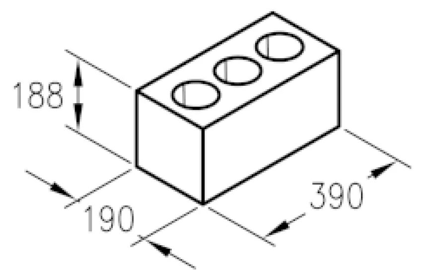 Камень стеновой гост. Шлакоблок 190*188*390 Пустотность-30%. Шлакоблок 20х40 чертеж. Камень стеновой с круглыми пустотами КСЛ-пр-ПС-39. Стандартный блок 390.
