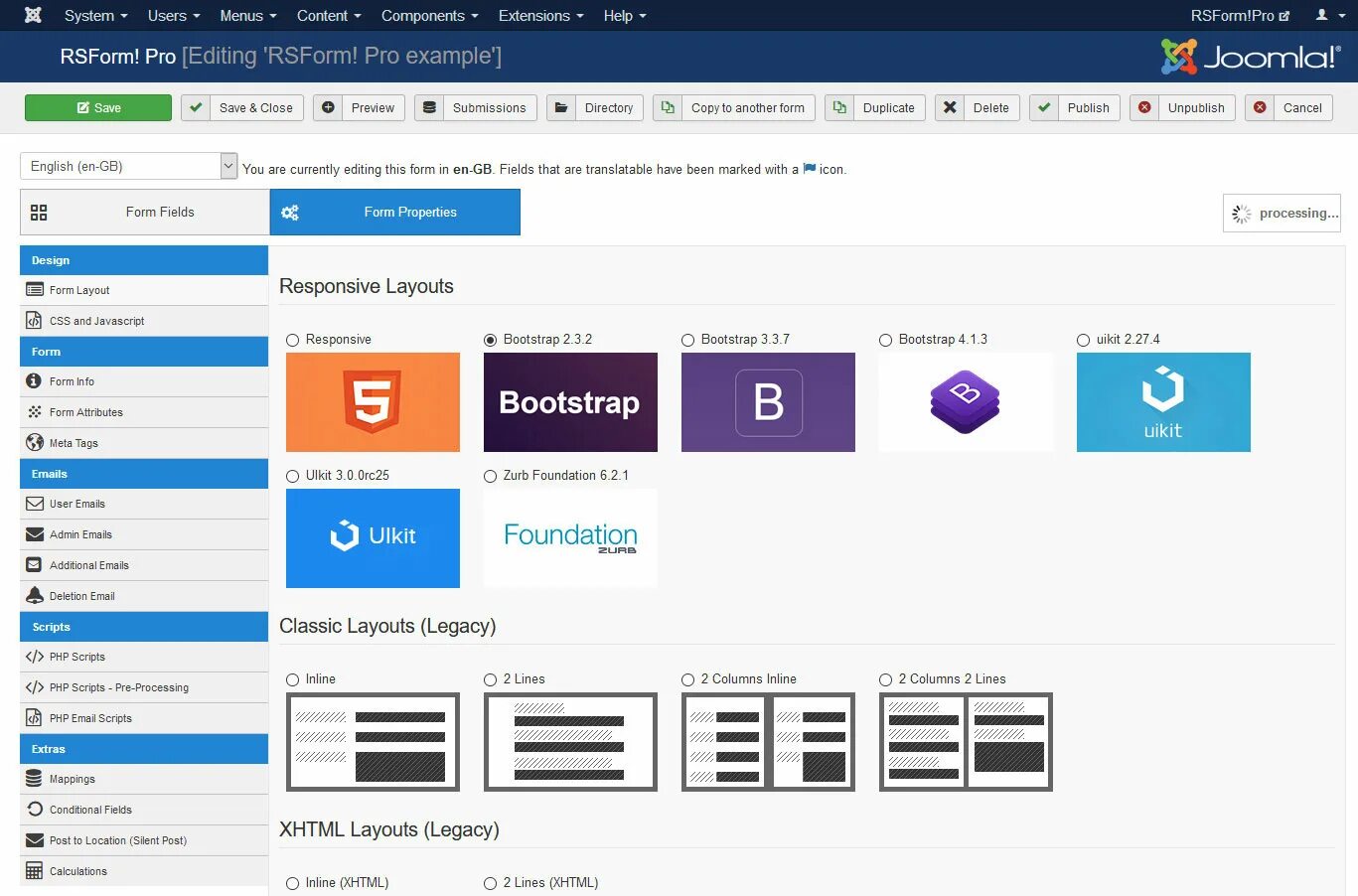 Form Layout.