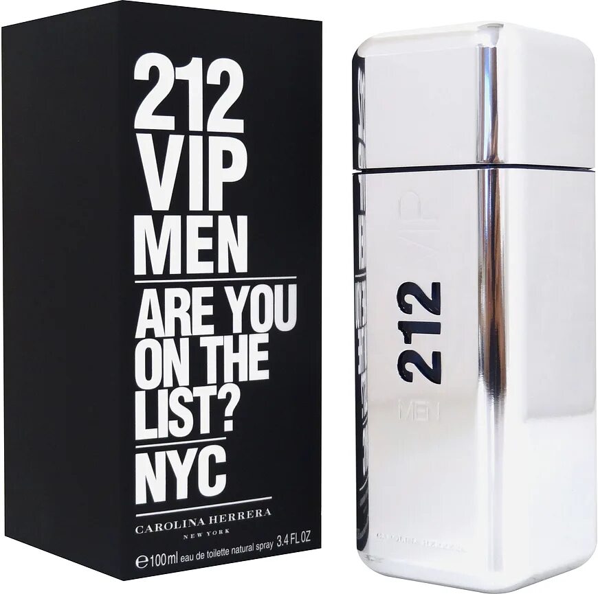 Carolina 212 VIP men. Цена туалетной воды 212