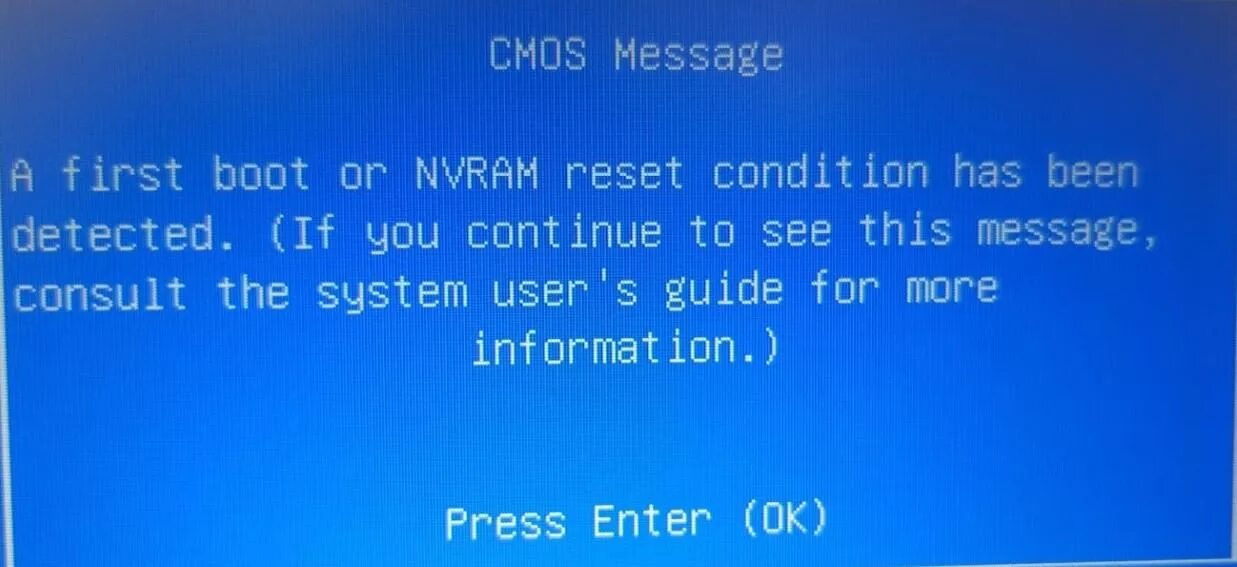 CMOS message. Биос на ноутбуке ICL. CMOS Error. Сброс NVRAM. The system has detected