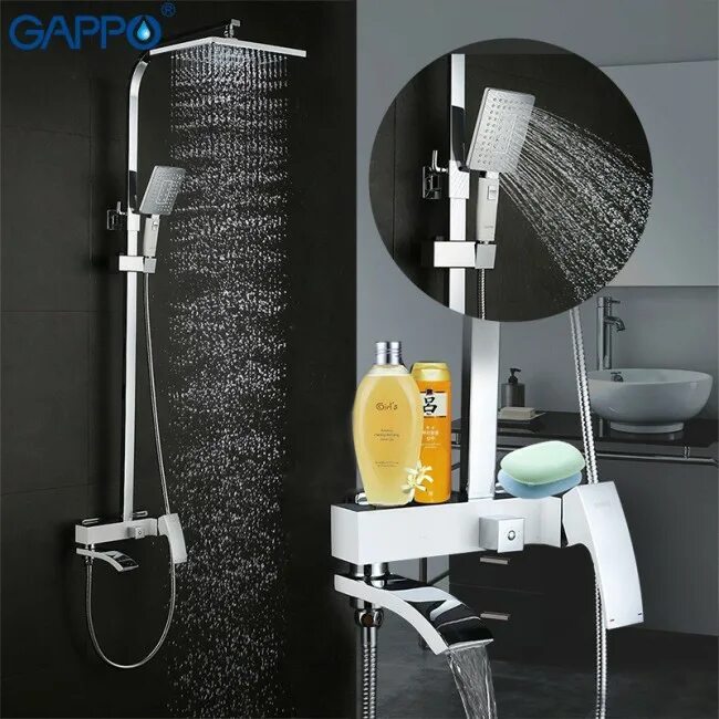 Gappo g2407-8. Душевая система Gappo g2407. Душевая система Gappo g2407-8. 2407-8 Gappo душевая система.