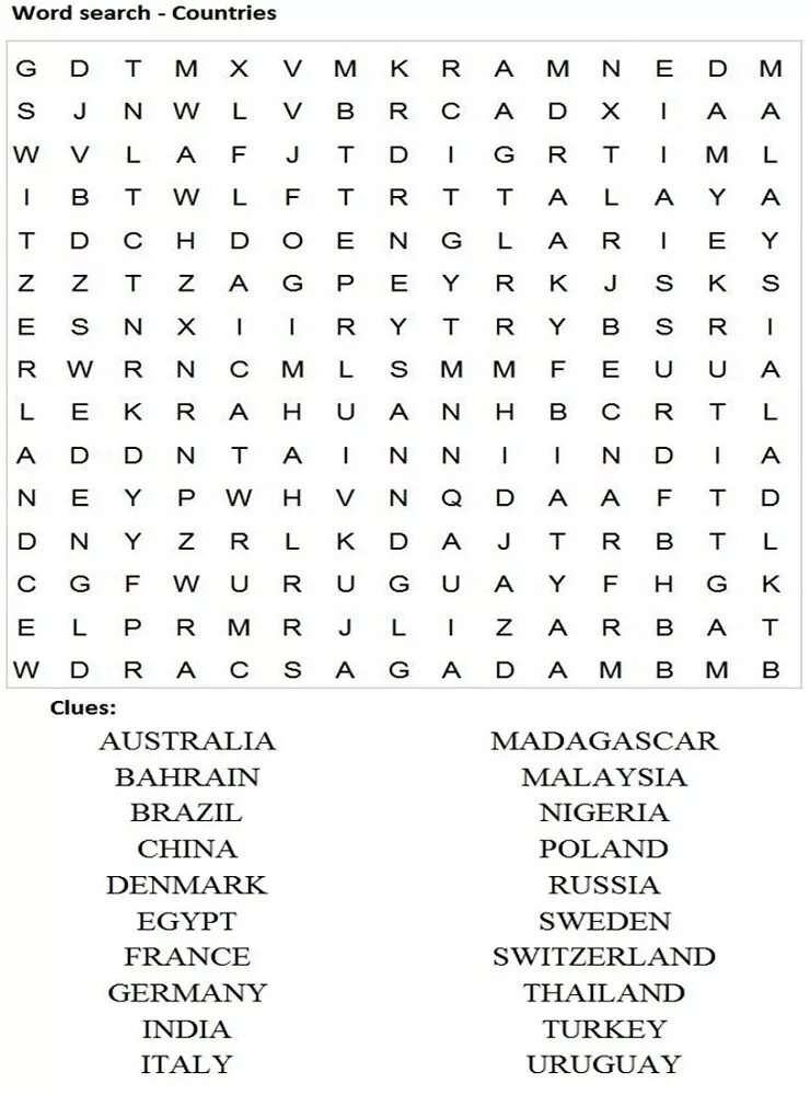 Слово поиск 8. Word searches английский язык. Countries Wordsearch for Kids. Кроссворд по странам на английском.