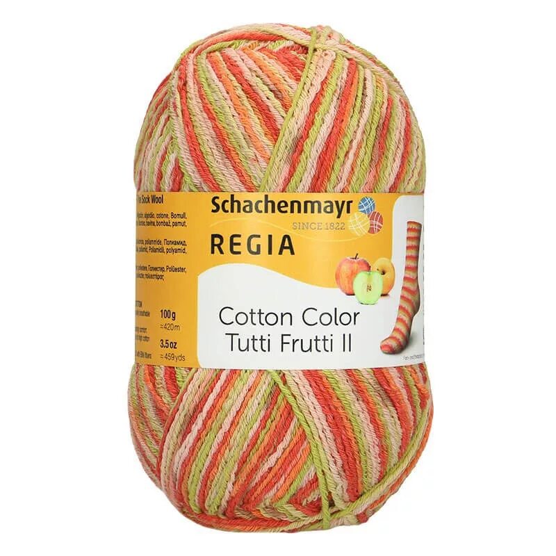 Пряжа хлопок цвета. Регия Тутти фрутти пряжа. Пряжа Schachenmayr Regia tutti Frutti Color. Regia носочная пряжа Cotton. Регия носочная пряжа с хлопком.