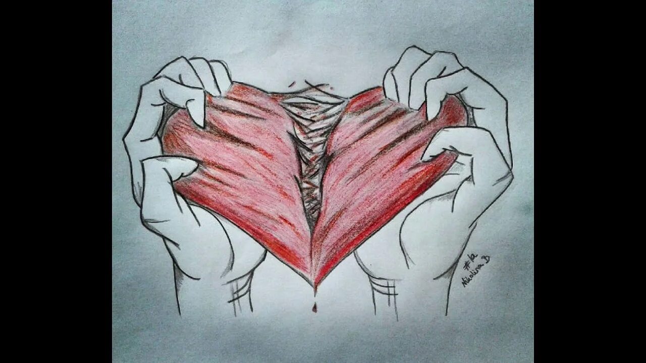 Гайды разбитое сердце астерии. Рисунки карандашом сердце в руках. Разбитое сердце рисунок.