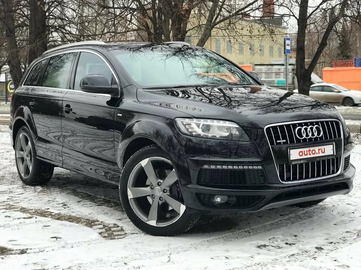 Купить ауди ку 7 в россии. Ауди джип q7 чёрный. Черная Ауди q7 4l. Audi q7 s-line. Audi q7 2012 Black.