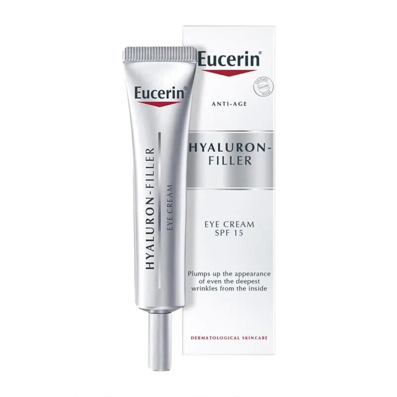 Крем вокруг глаз аптеке. Eucerin крем для кожи вокруг глаз. Eucerin Hyaluron-Filler крем. Eucerin для вокруг глаз Hyaluron-Filler. Крем для глаз Eucerin Hyaluron-Filler+Elasticity.