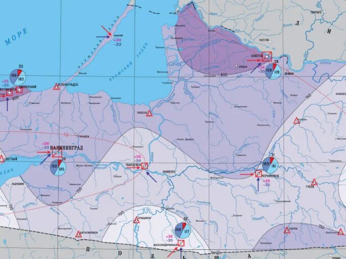 Температура воды калининградской области. Климат Калининградской области карта. Климатическая карта Калининградской области. Климат Калининграда карта. Климатическая карта Калининграда.