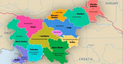 Словения карта на русском