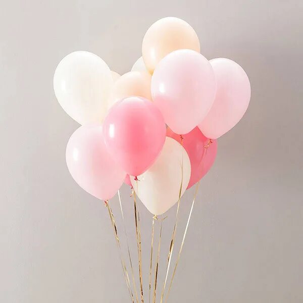 15 воздушных шариков. Бело розовые шары. Нежные воздушные шары. Розовые шарики воздушные. Шарики розовые и белые.