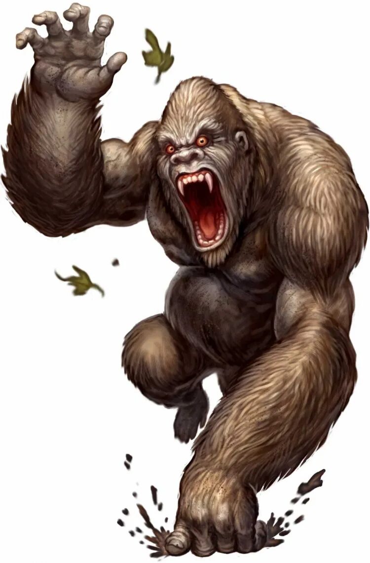 Lethal ape. Человекообразная обезьяна днд. giant ape dnd 5e. горилла кинг конг. гигантская человекоподобная обезьяна днд 5.
