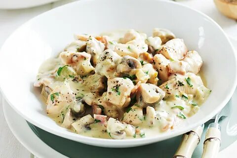 Кусочки курицы с грибами