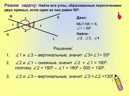 Вычисли какой угол образуется между