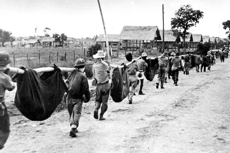 Японские военные преступники второй мировой войны. Батаанский марш смерти. Батаанский марш смерти 1942.