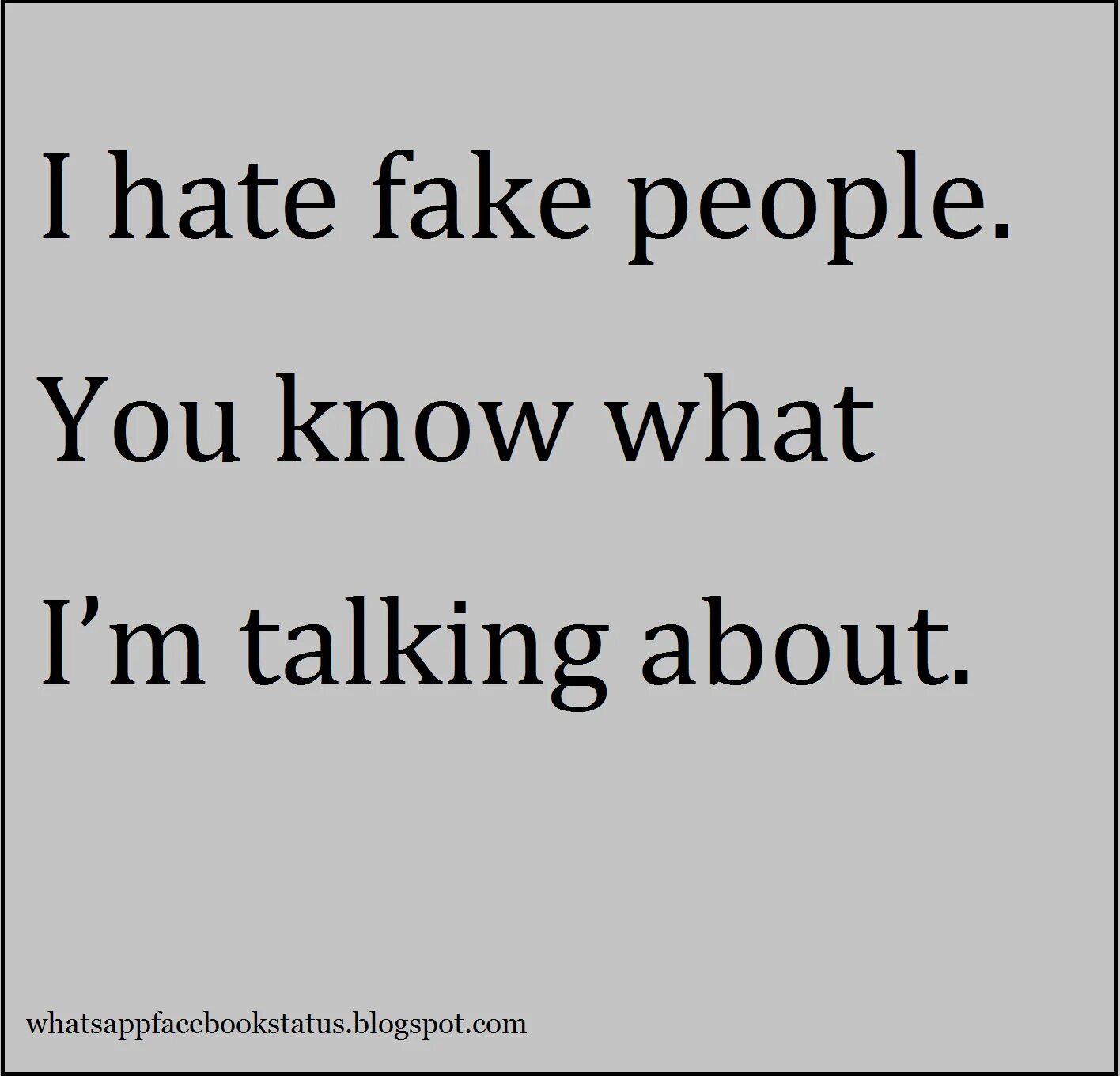 Faking people