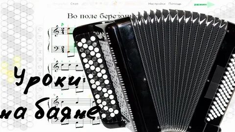 Белая береза на баяне