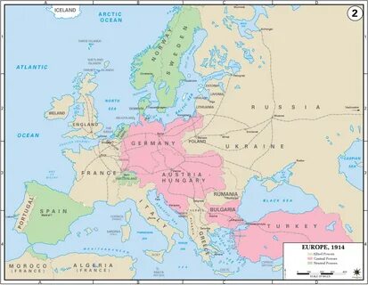 Карта 1914