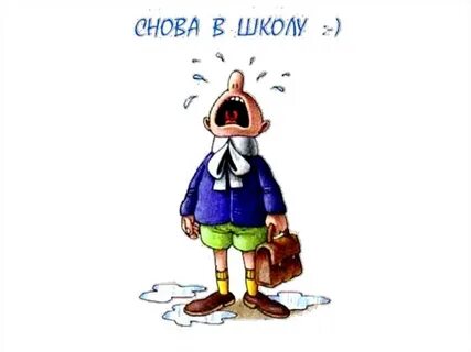 Скоро опять в школу рыдала мама