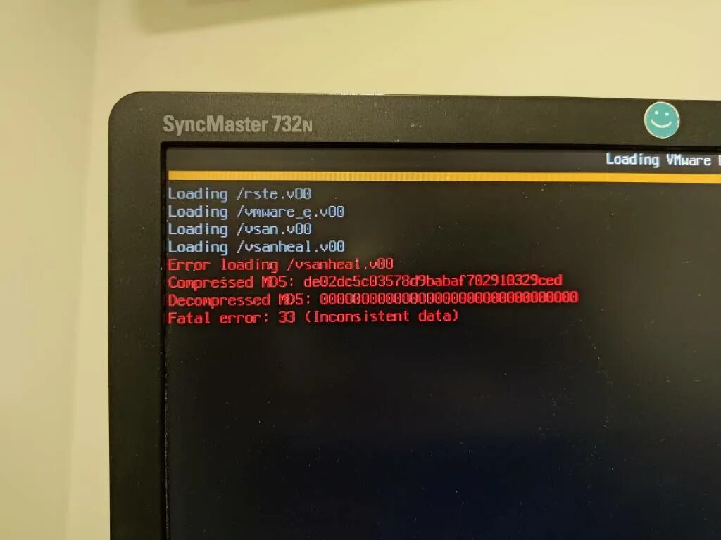 Error loading data
