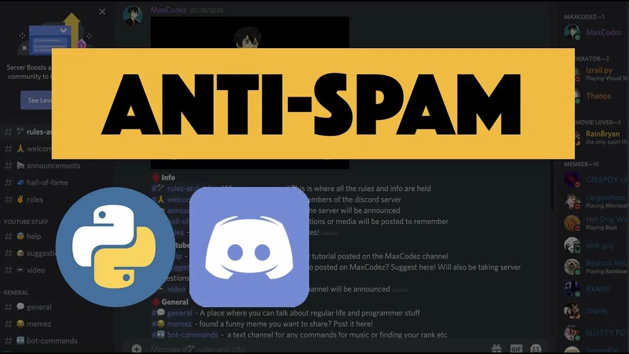 Discord python commands. Спам дискорд. что такое спам в дискорде. anti spam bot. python discord frameworks.
