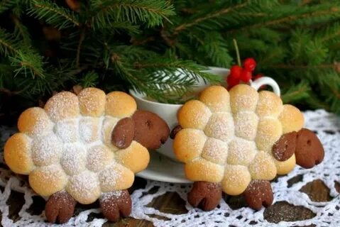Рождественские барашки выпечка