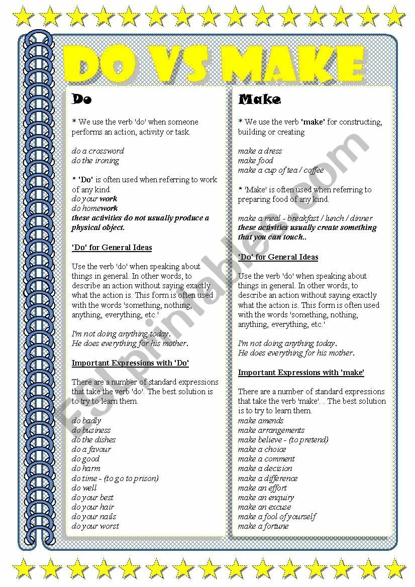 To do to make exercises. Make do задания. do exercises или make exercises. make do разница упражнения. make vs do worksheets.