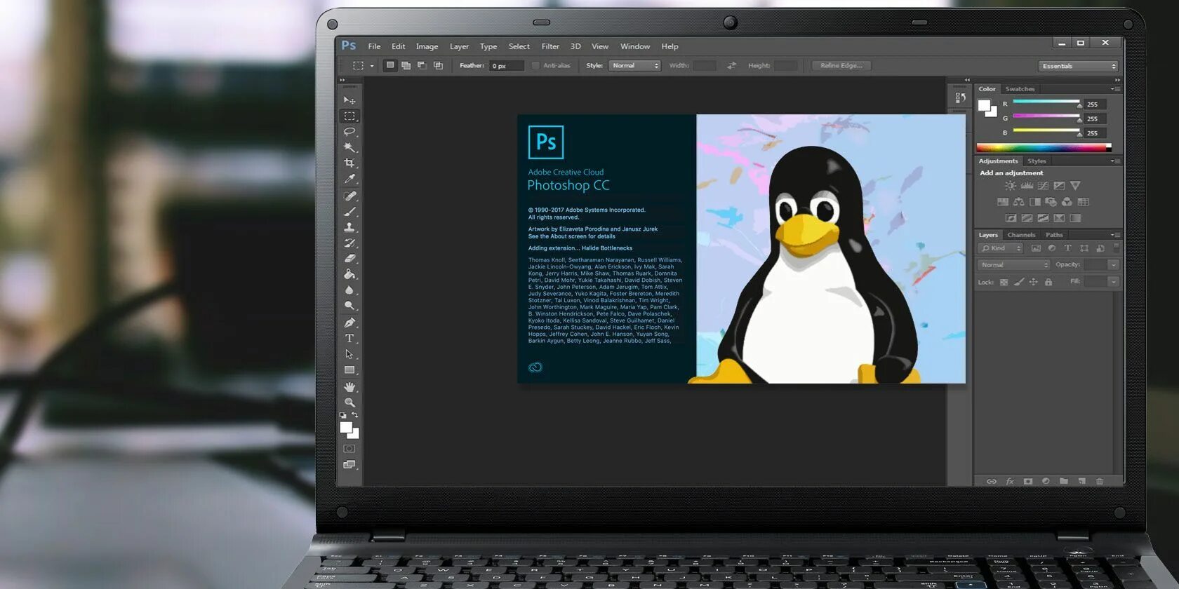 Linux сохранить и выйти. Linux и фотошоп. adobe photoshop linux. фотошоп на линукс. linux картинки.