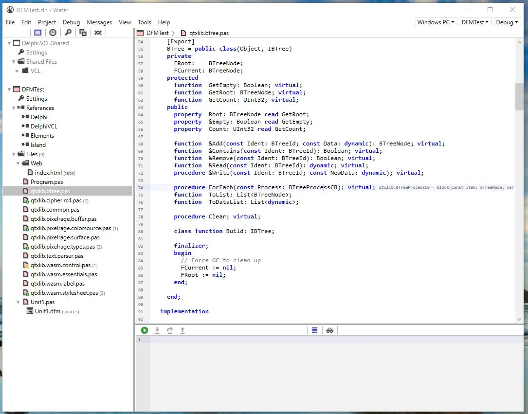 Debug message. Debug message