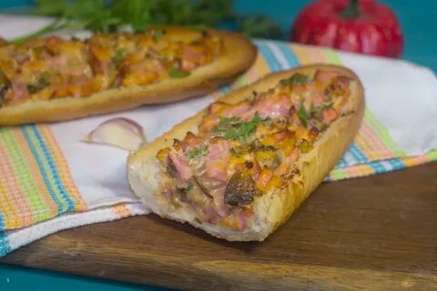 Хлеб с начинкой в духовке