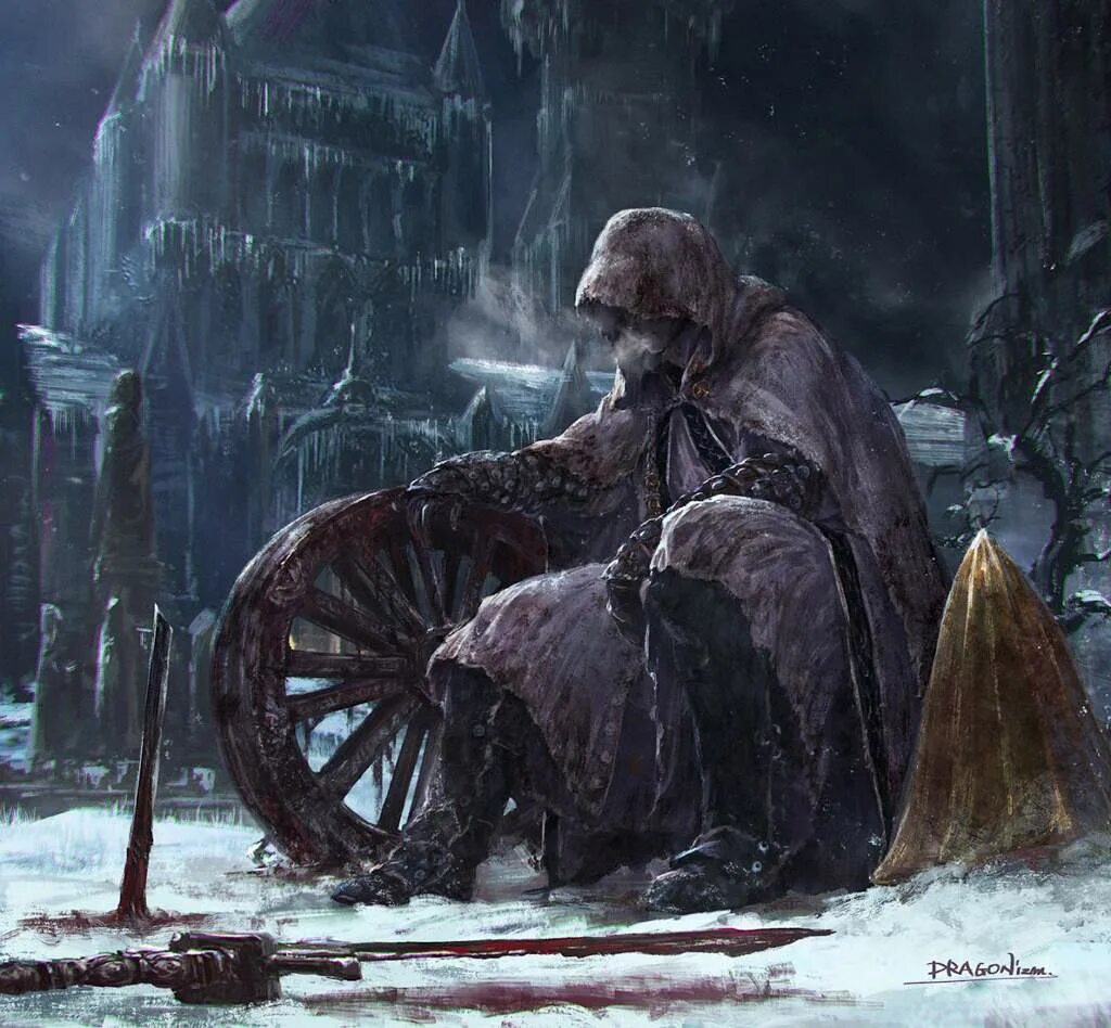 Bloodborne охотник арт.