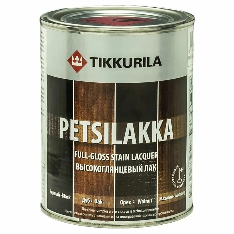 Купить лак в леруа мерлен. Tikkurila Petsilakka - морилка. Tikkurila Petsilakka глянцевый лак. Лак алкидный: Petsilakka, Tikkurila тонированный глянцевый. Tikkurilа для дерева Махон.