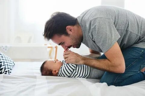 Daddy playing