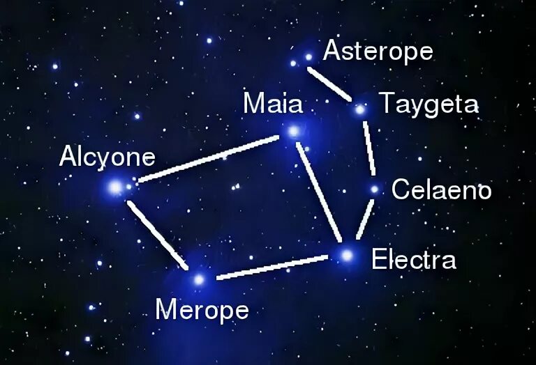 Глас плеяды 4 читать полностью. Семь сестер созвездия Плеяд. Плеяда Созвездие 7 сестёр. Звезда Альциона созвездия Плеяд. Альциона в созвездии тельца.