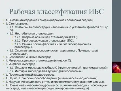 Ибс стенокардия мкб 10 у взрослых