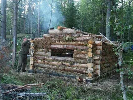 Изба в лесу своими руками