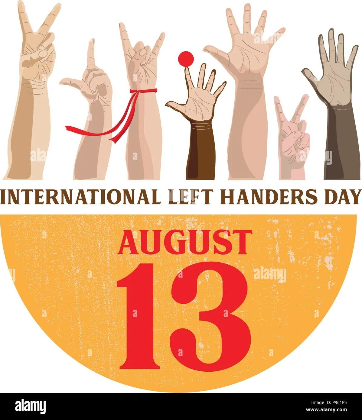 Lefthander Day. Left-handed Day. Праздник lefthanders' Day. International Day of left-handers. Int left