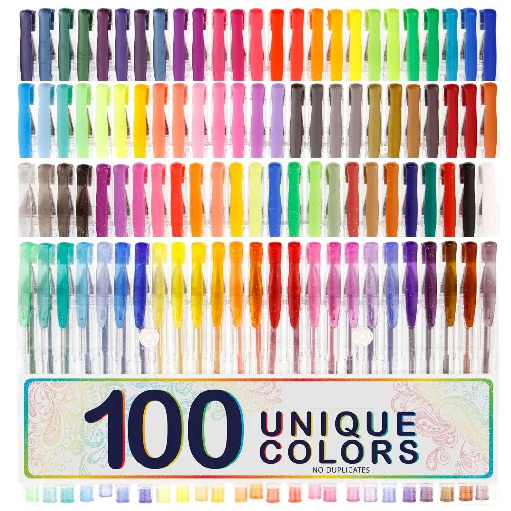 Цветные ручки 100 цветов. Набор гелевых ручек 100 цветов. Набор гелевых ручек 100. Цветные гелевые ручки 100 шт LOLLIZ. Unique colors