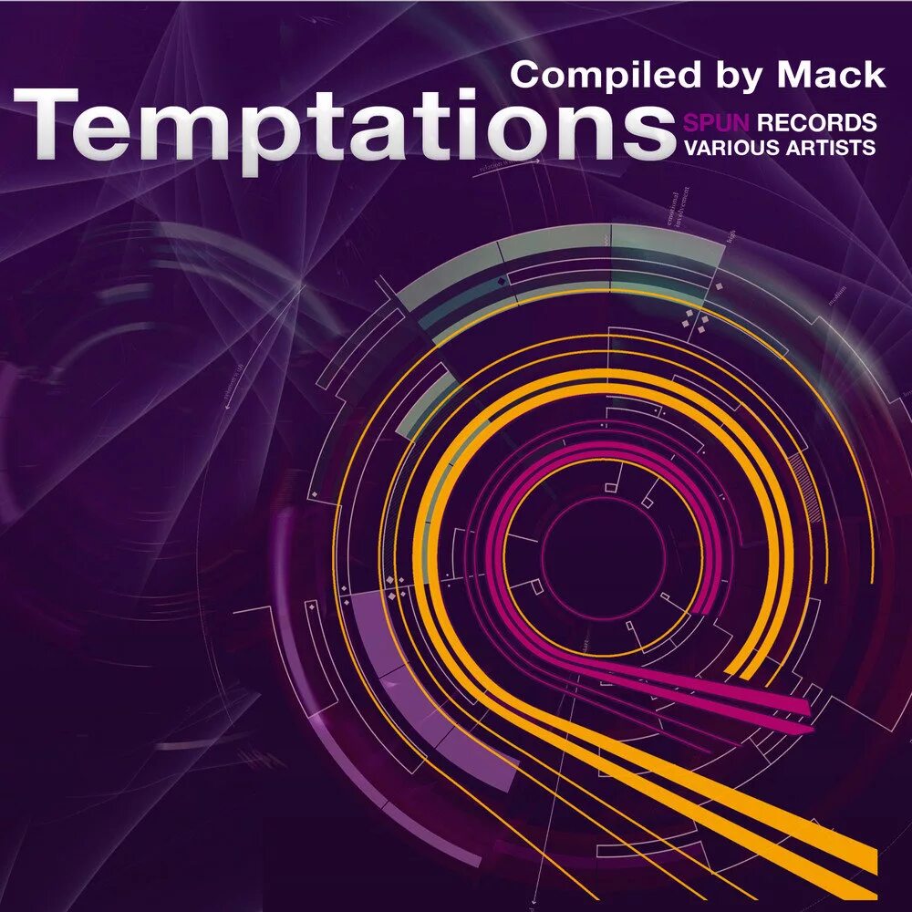 Span records. Various temptations. жёлтый spinning records.