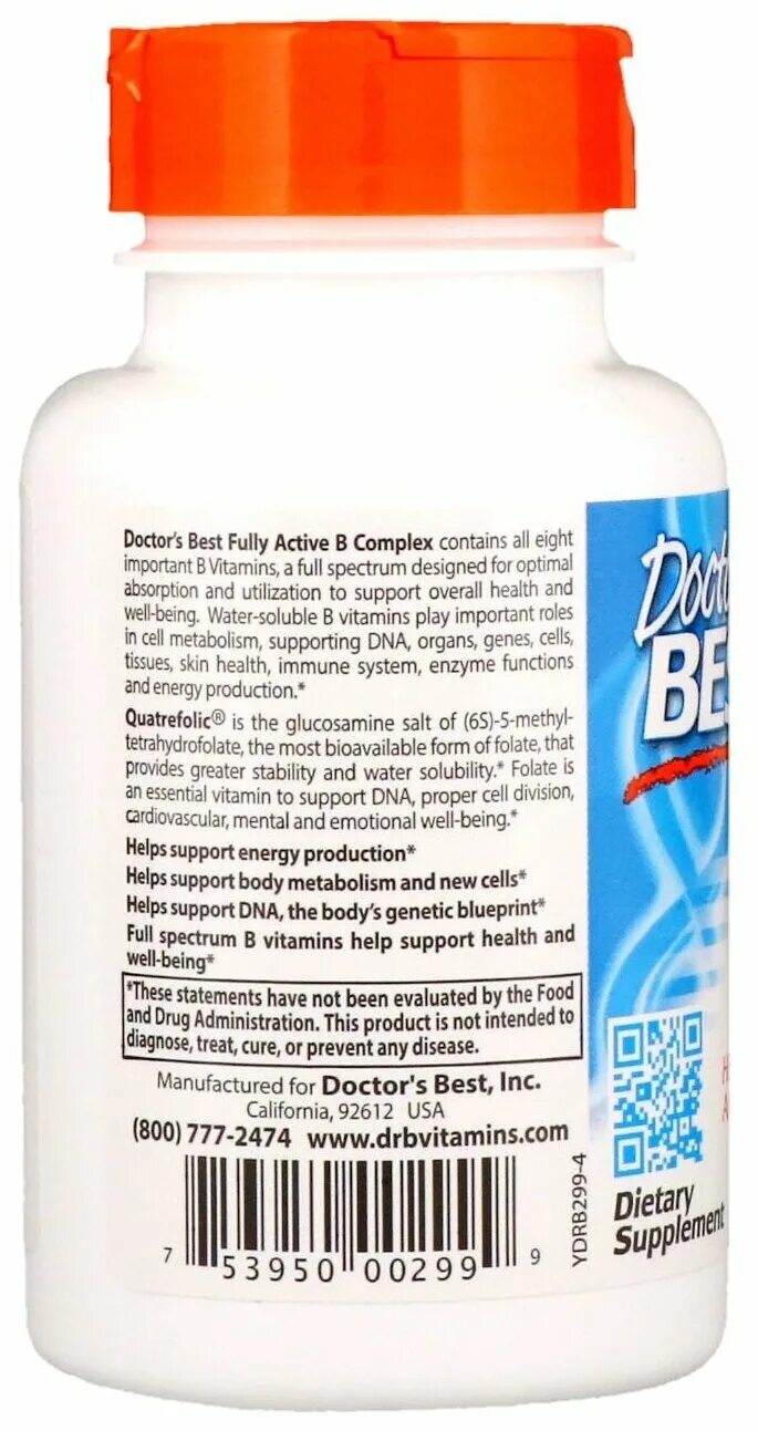 Fully Active b Complex Doctor's best. Doctor's best NAC Detox Regulators - регулятор детоксикации n-ацетилцистеин. Fully Active b Complex. NAC Detox Regulators купить.