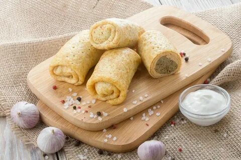 Как приготовить замороженные блины с мясом