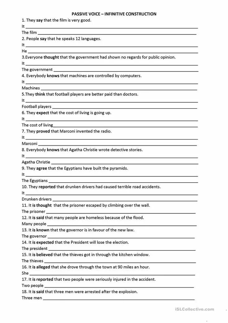 The Passive with reporting verbs. Passive reporting verbs. Reported Speech Passive Voice. Passive Voice in reported Speech.