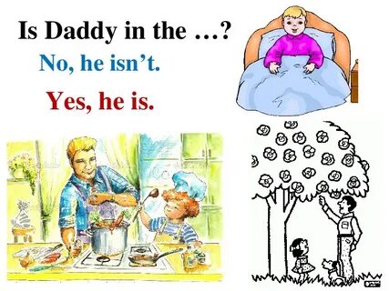 Dad is in the kitchen
