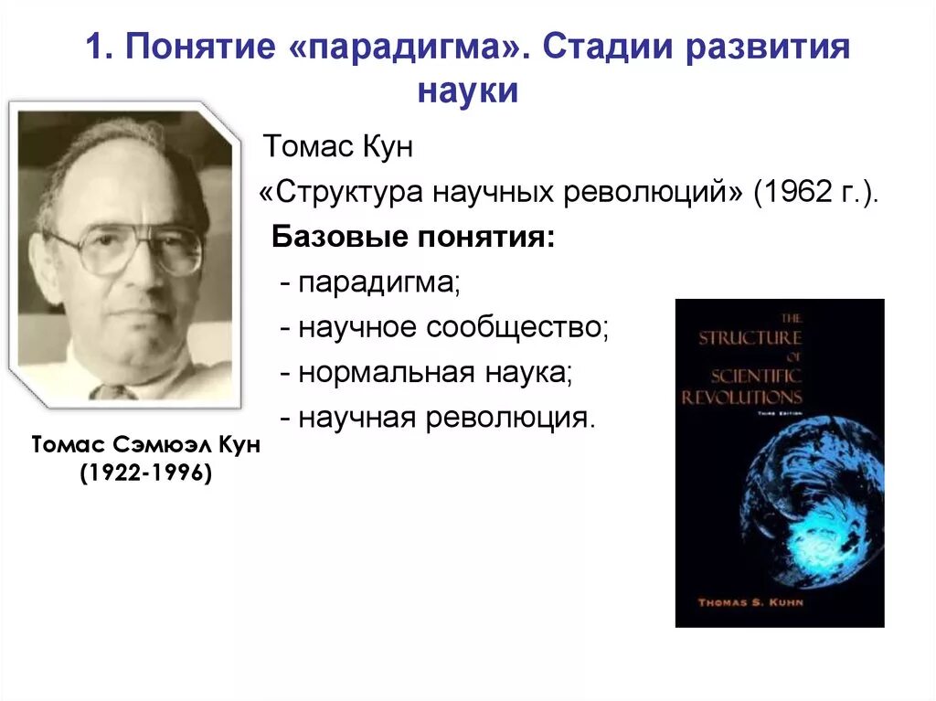 Парадигмы научного знания. Кун структура научных революций этапы развития науки. Понятие научной парадигмы.