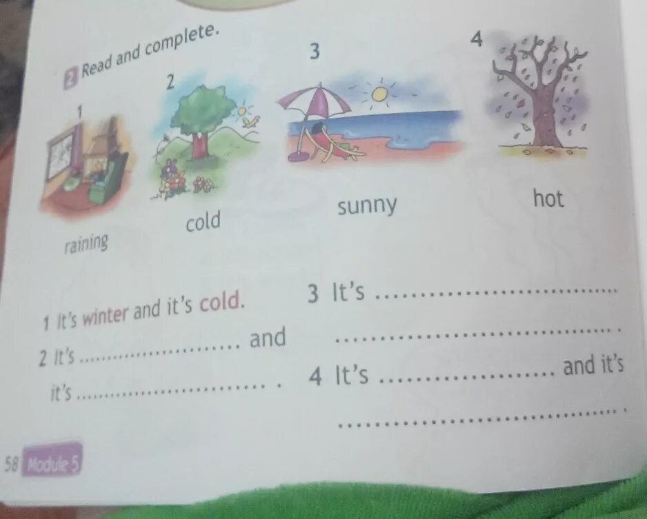Read and complete. Its winter and its cold 2 класс. read and complete the seasons 2 класс. read and complete 4 класс.