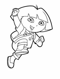 Cartoons Coloring Pages: Dora The Explorer Coloring Pages.