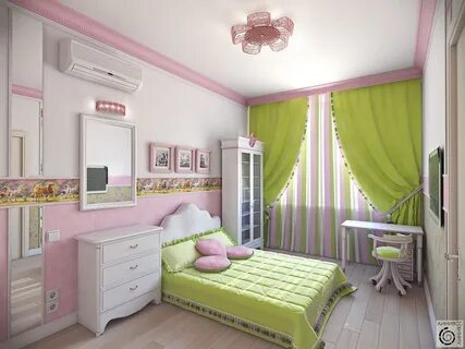 Комната девочки 13 кв м