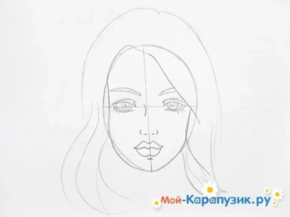 Портрет мамы карандашом для начинающих. Рисование лицо девушки поэтапно карандашом. Портрет мамы рисунок карандашом. Рисунки для мамы для начинающих.