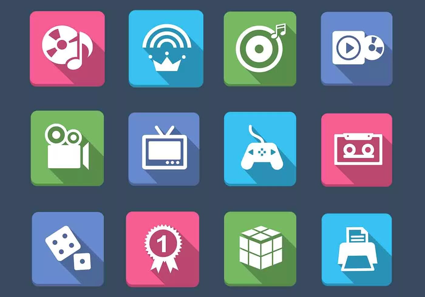 Icon content color
