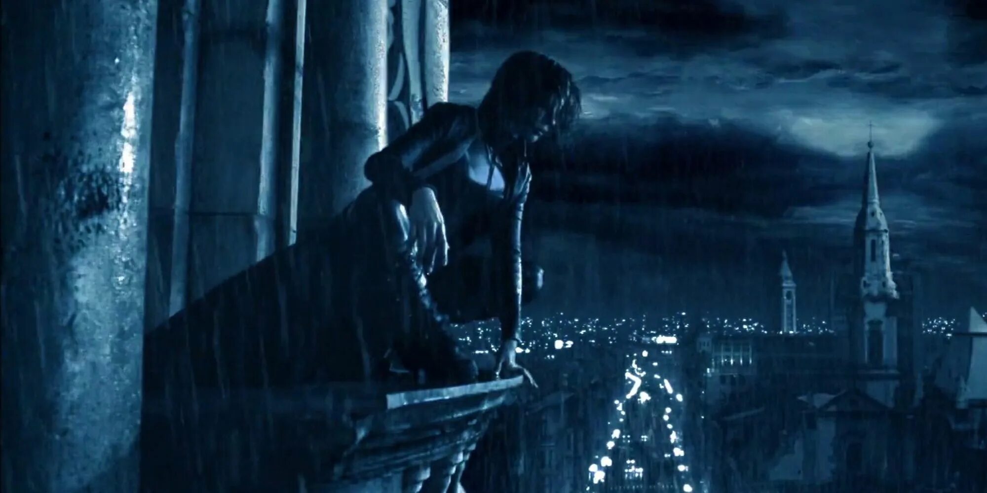 Кейт Бекинсейл другой мир 2003. Селин на крыше другой мир.