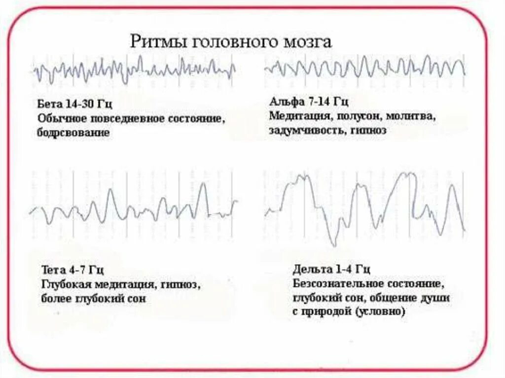 Альфа бета тета Дельта ритмы мозга. Ритмы ЭЭГ головного мозга Альфа тета. Альфа ритм бета ритм Дельта ритм. Частота Альфа-ритма мозга человека. Альфа волны тета волны